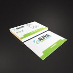 alpha business card design
