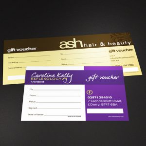 gift vouchers design and print